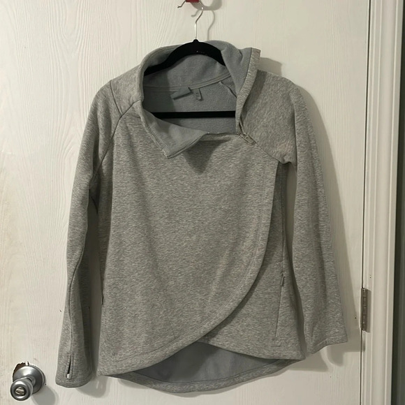 Athleta Cozy Karma Pullover Light Gray Size XS - Picture 2 of 12